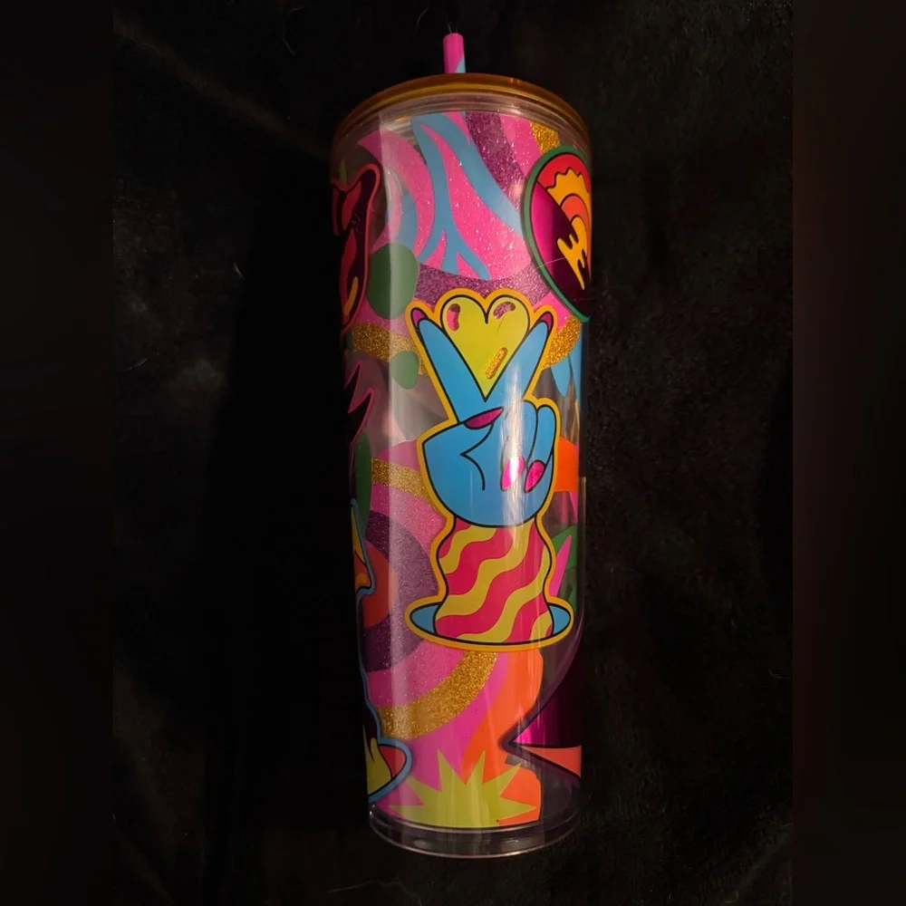 ✨ Starbucks Tim Singleton Limited Edition Cold Cup Tumbler 24oz NWOT - Picture 3 of 6